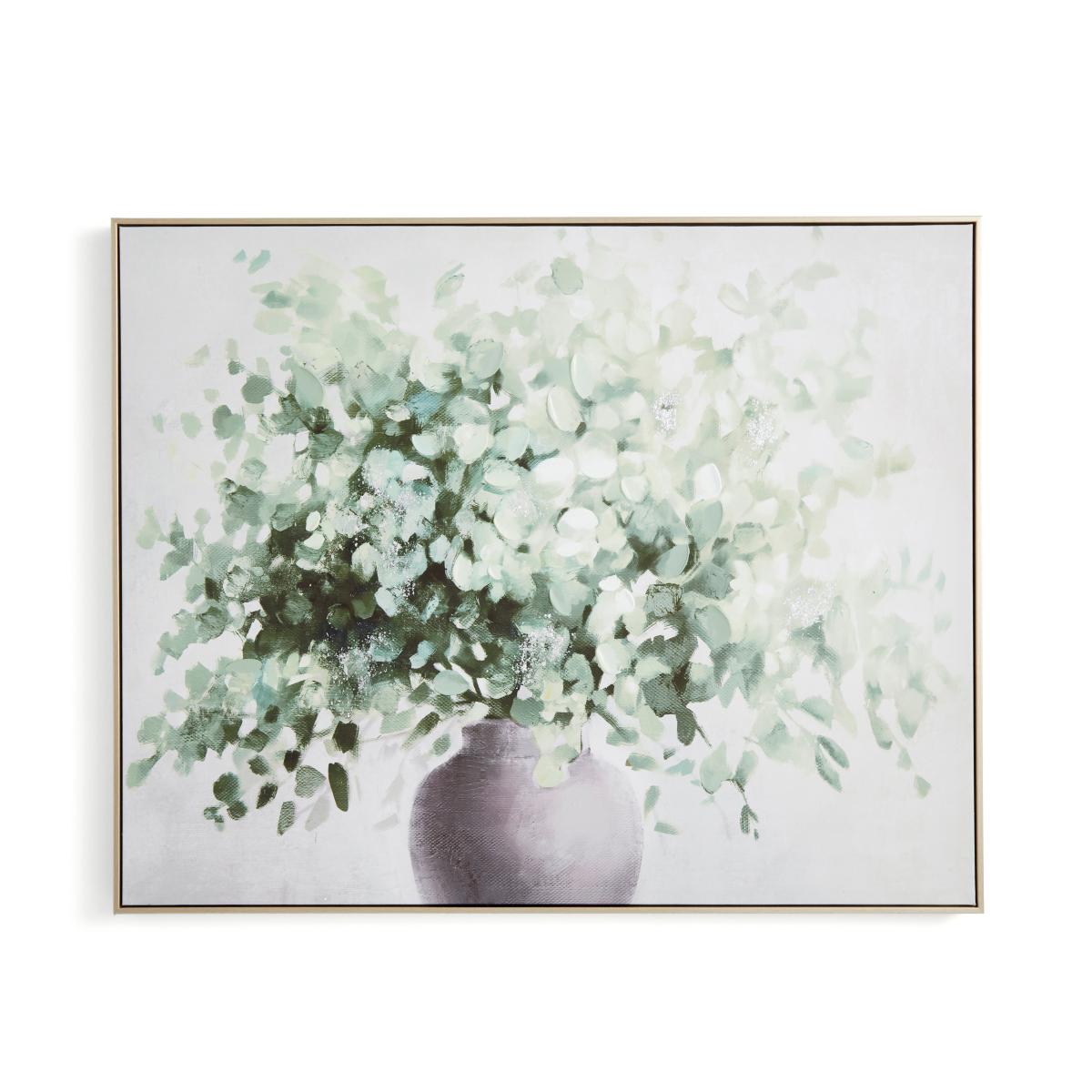 Churchgate Green Florals Capped Canvas 80x100cm Green – image 3