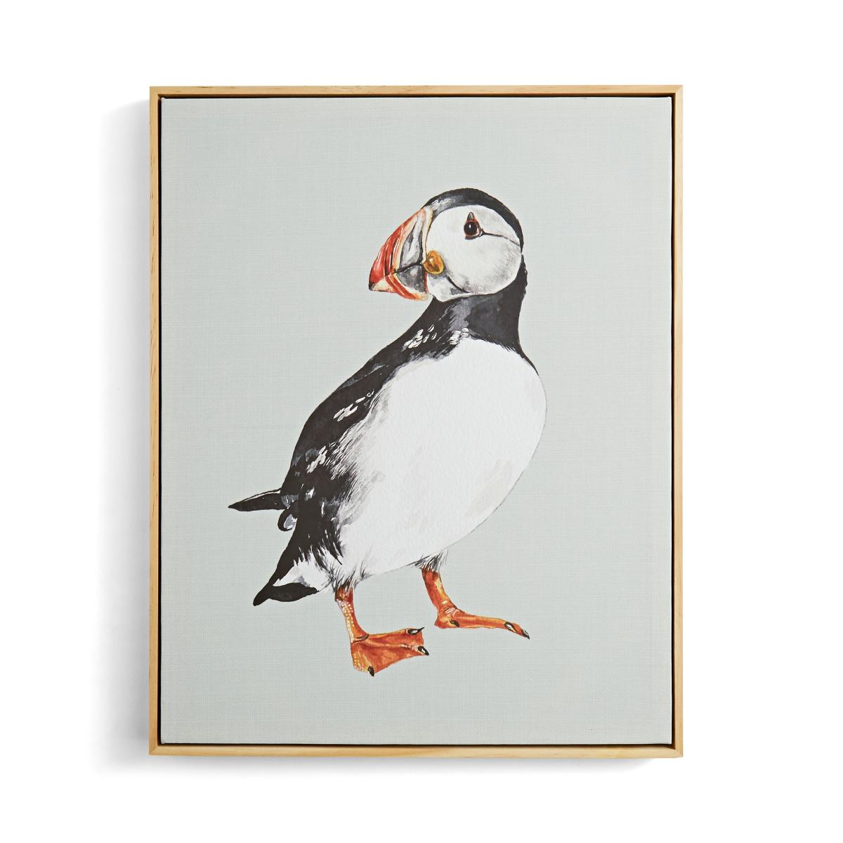 Puffin Canvas 40cm x 50cm Black and white – image 4