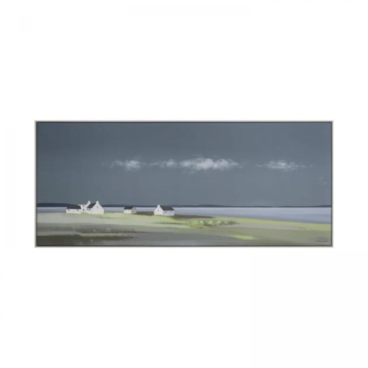 Days End by Ulyana Hammond Framed Canvas Grey – image 2