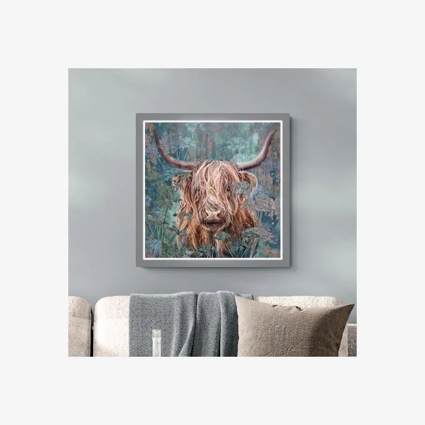 Artko Colin Highland Cow Framed Print – image 1
