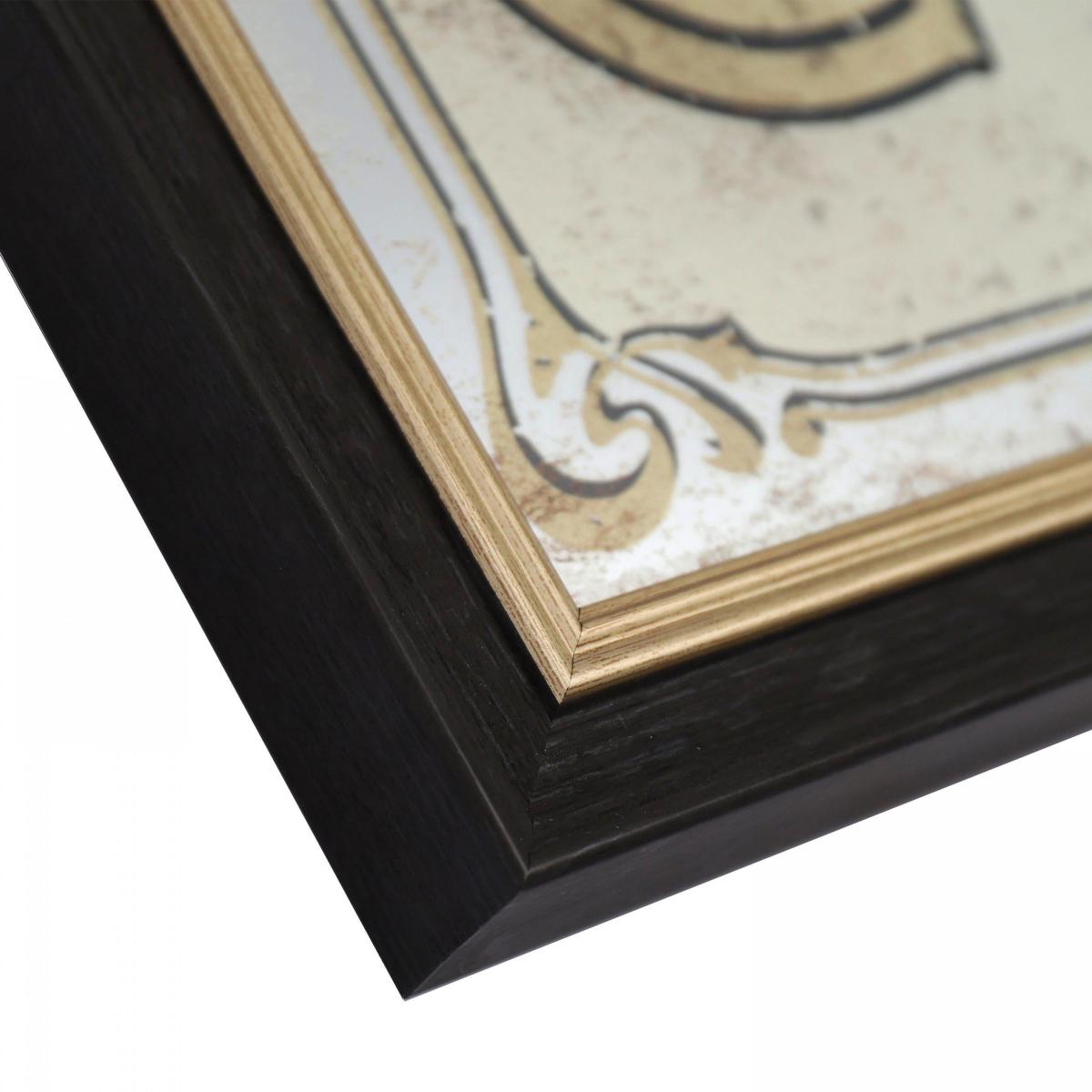 Champagne Framed Mirror Wall Art – image 2