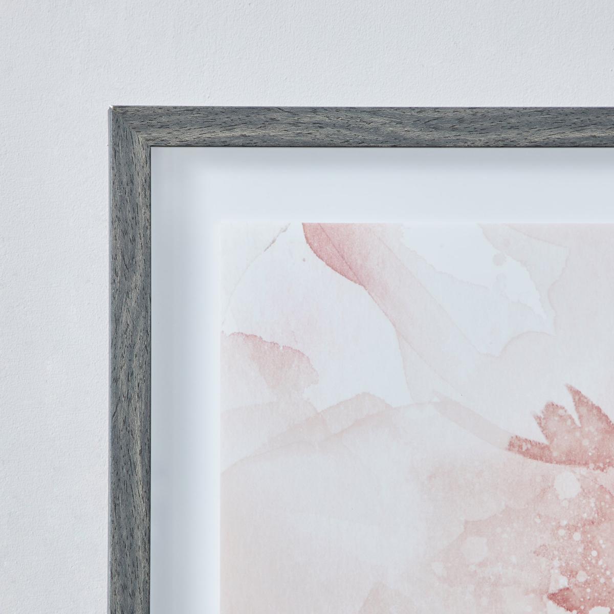 Pink Floral Framed Print MultiColoured – image 2