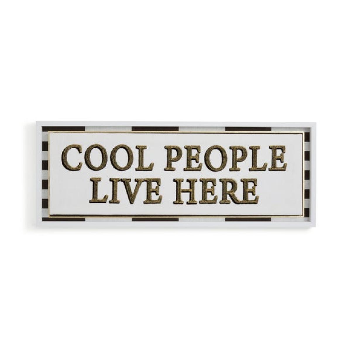 Cool People Live Here Framed Wall Art – image 3