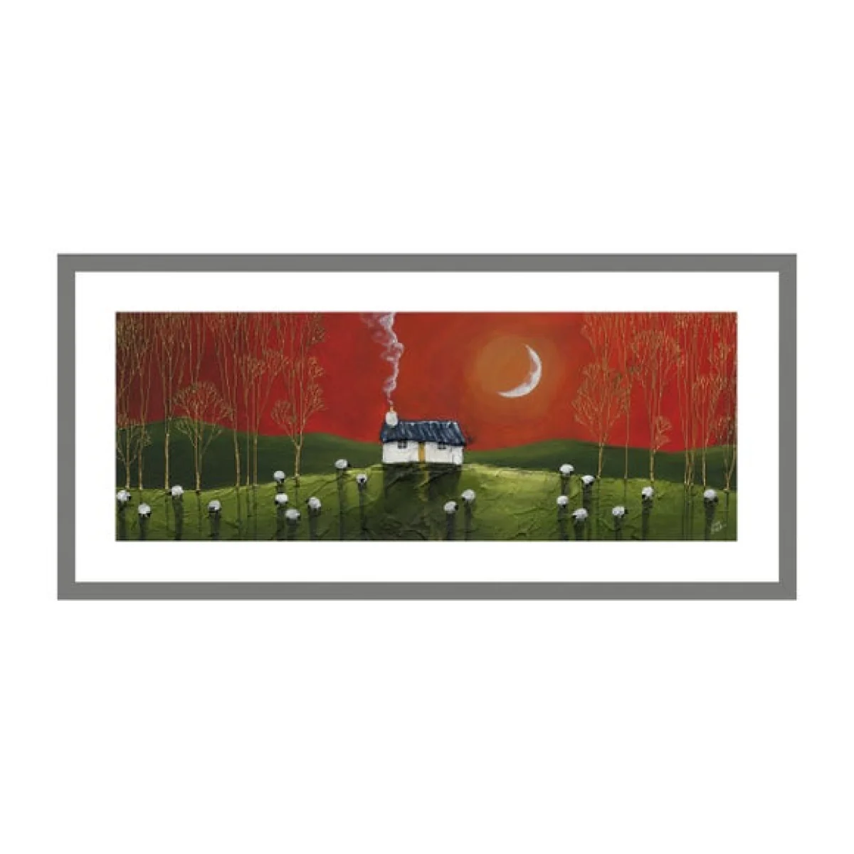 Fiery Orange Framed Print Orange – image 2