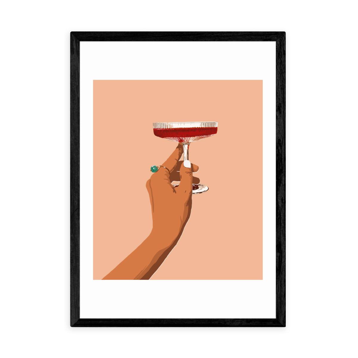 East End Prints Cheers to Love Print Pink – image 2