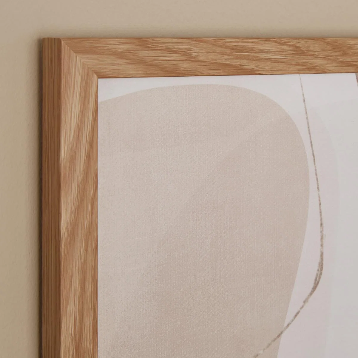 Set of 2 Neutral Pebble Framed Prints Light Brown – image 2