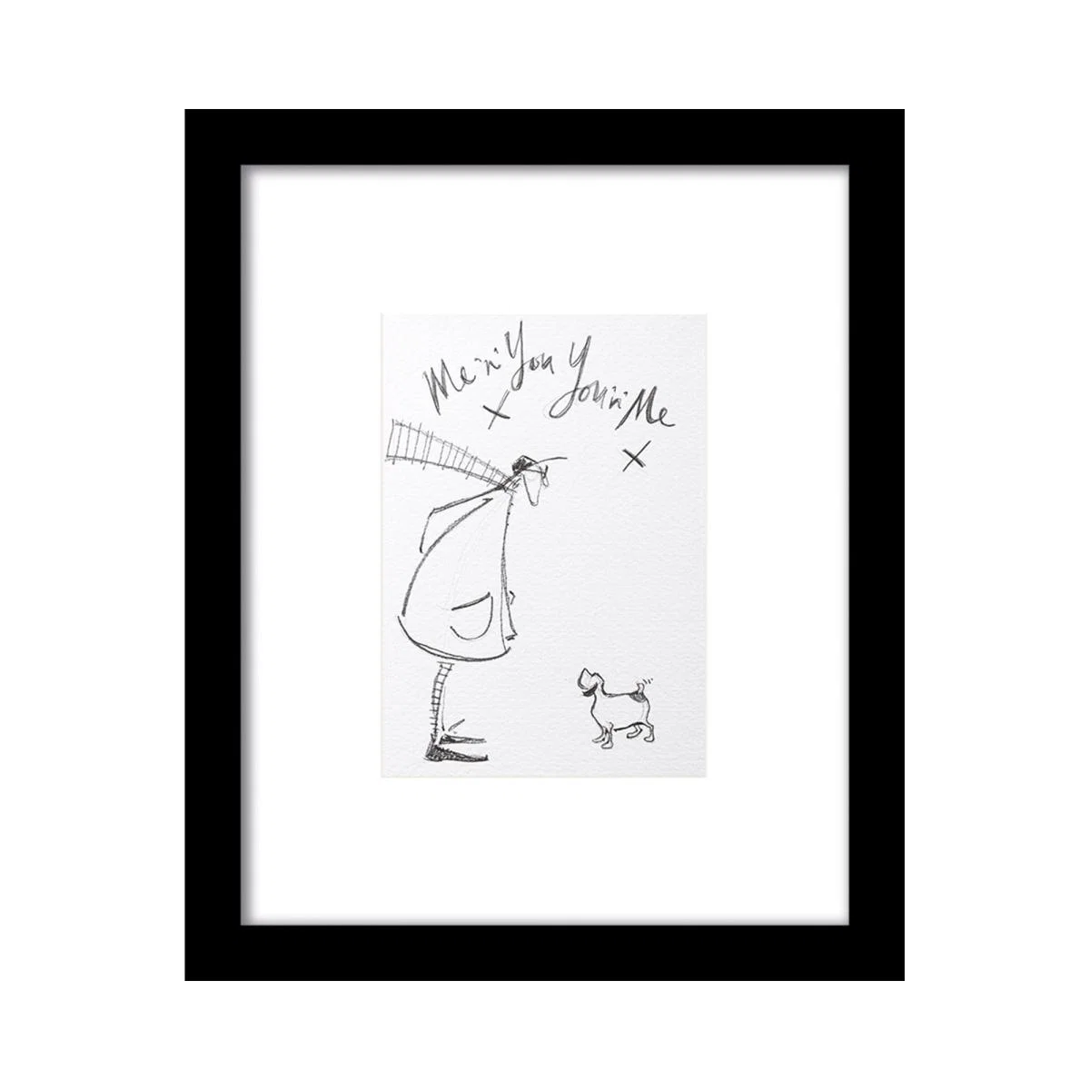 The Art Group Me & You Framed Print Black and white – image 2