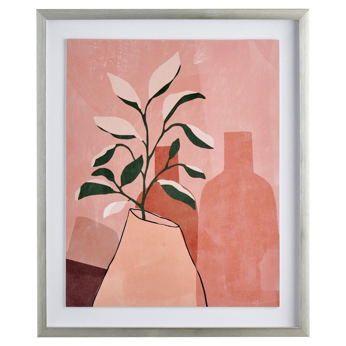 Set of 2 Pretty Vase Prints Pink – image 3