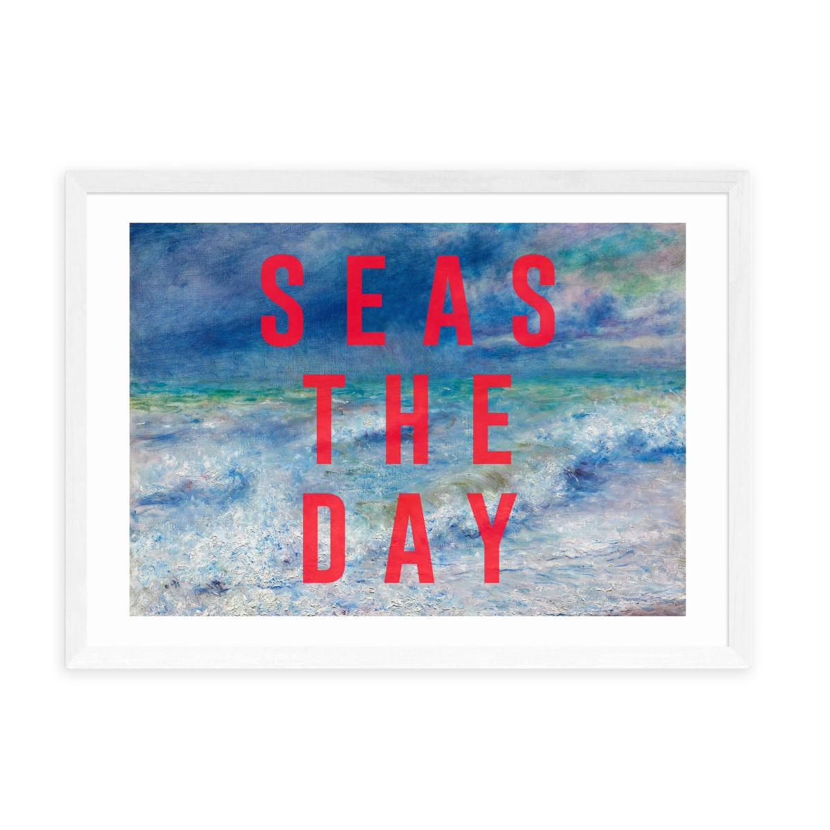 East End Prints Seas The Day Framed Print Blue – image 2