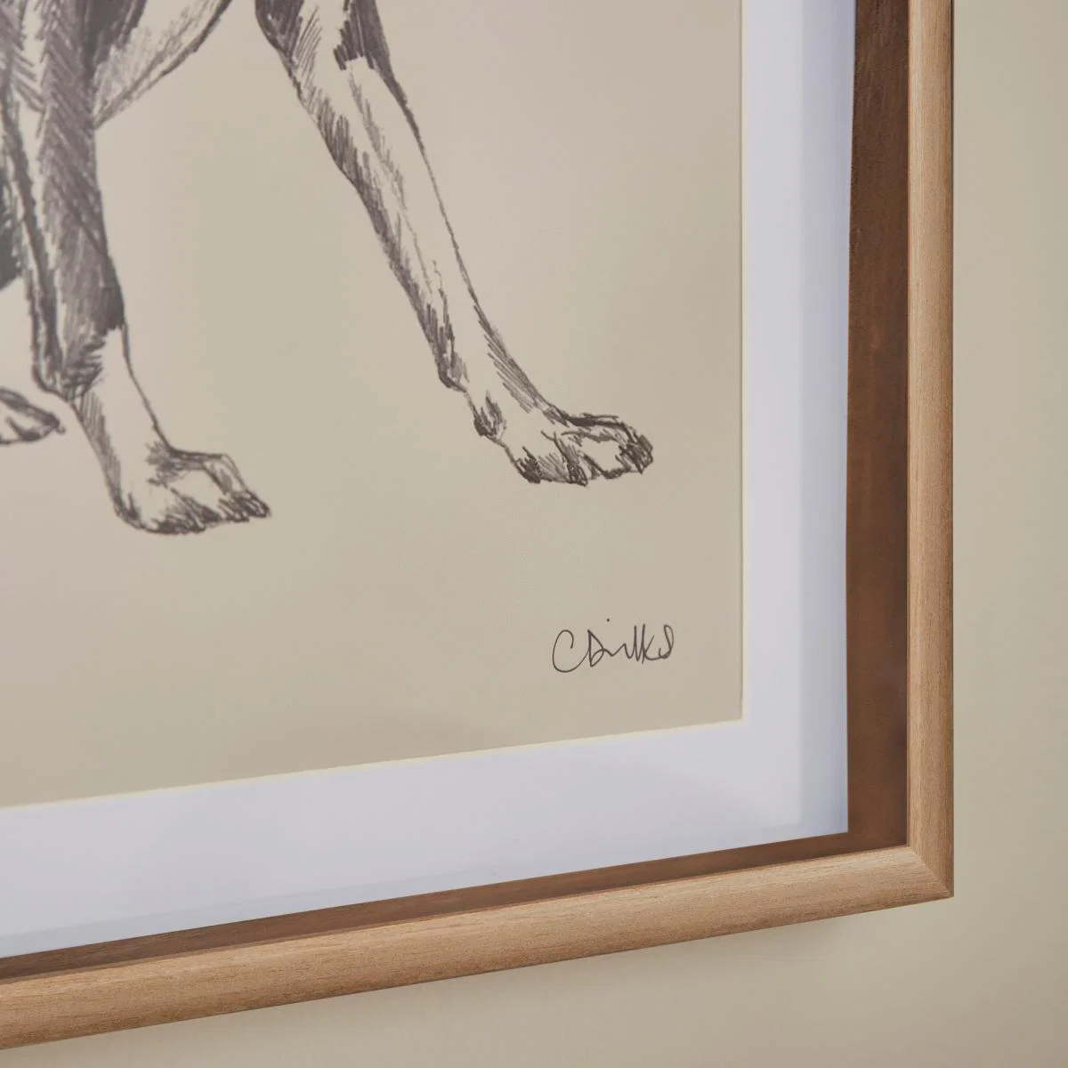 Churchgate Greyhound Framed Print Black and white – image 2