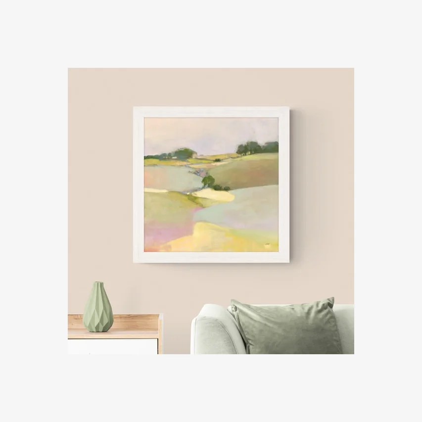 Dream Valley II Framed Print Green