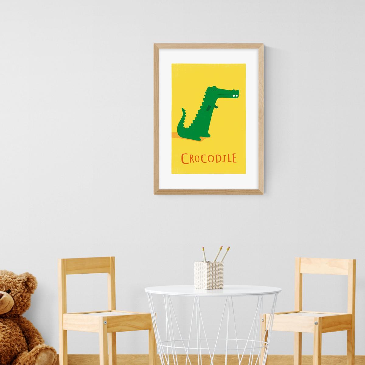 East End Prints Crocodile Print Yellow – image 1