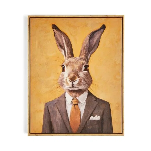 Hare Framed Canvas – image 3