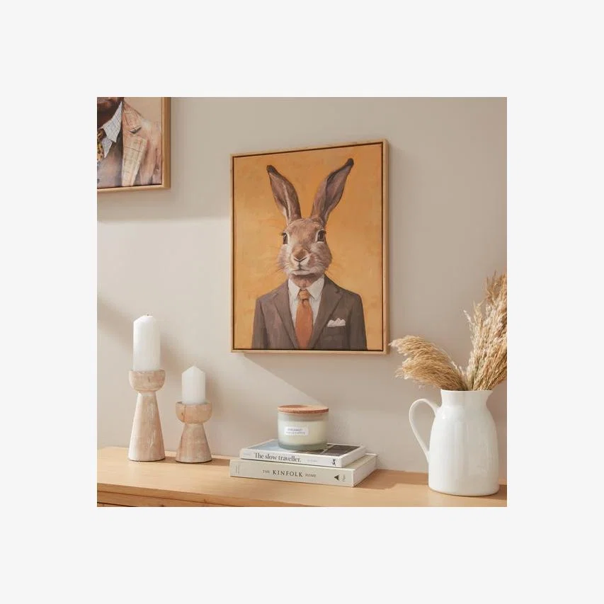 Hare Framed Canvas – image 1