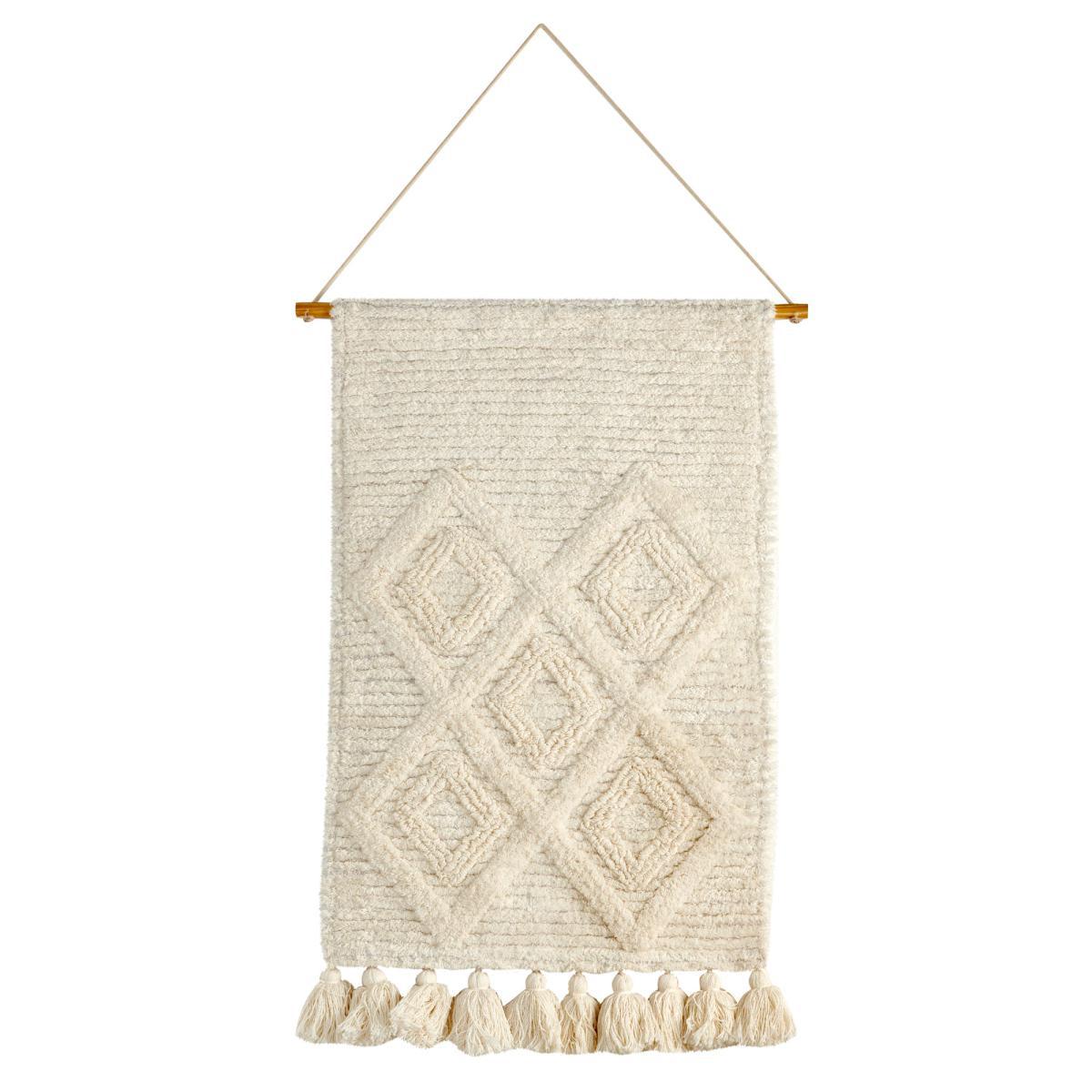 Extra Large Inca Tufted Wall Hanging Cream – image 3