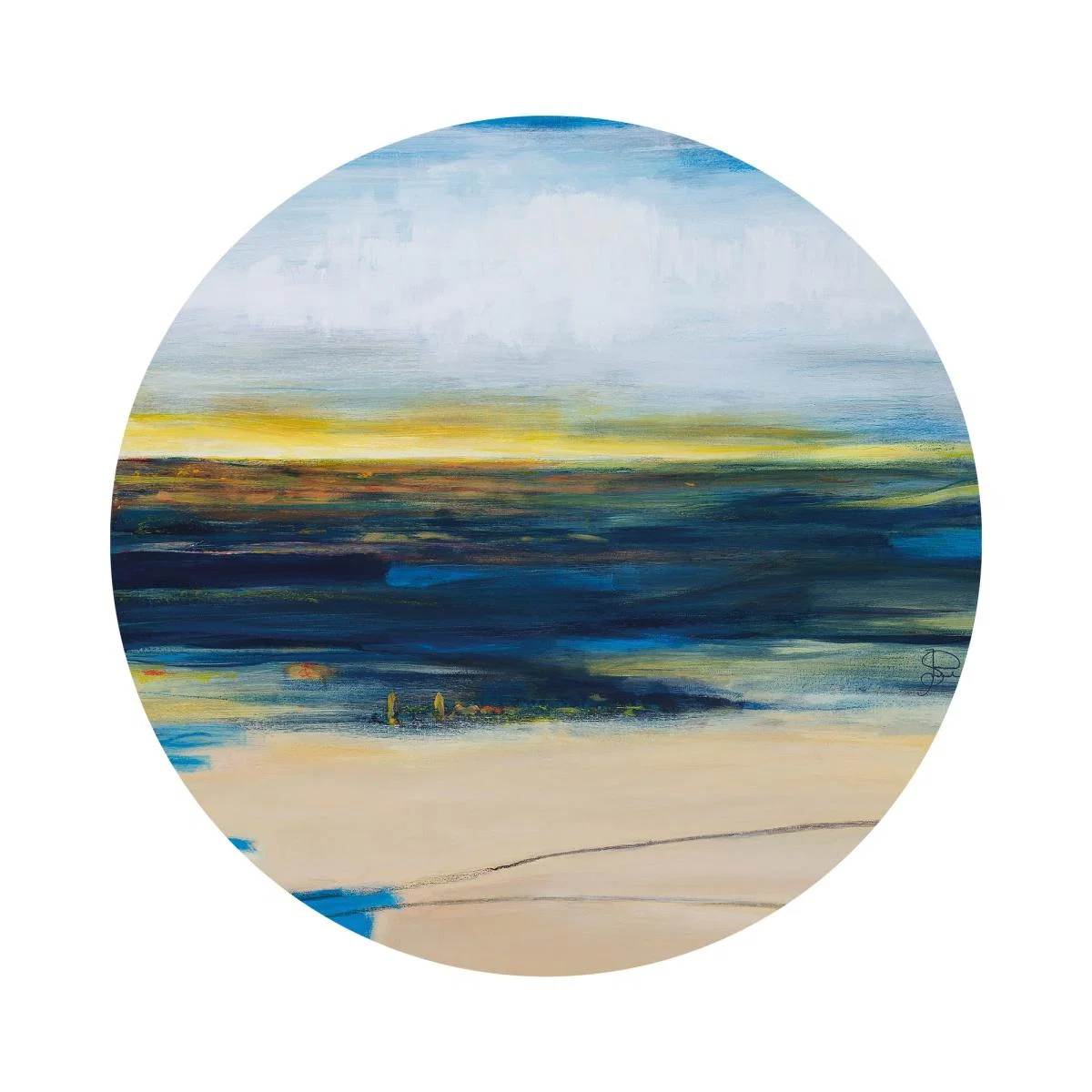 The Art Group Premium Edit Berwick Bay Framed Print Blue – image 2