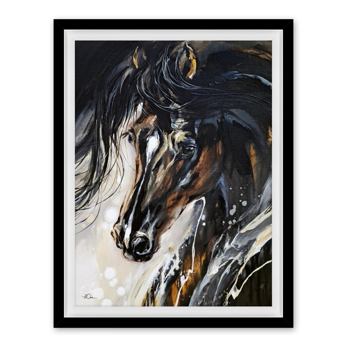 Black Beauty by Anna Cher Framed Print Black/White – image 2