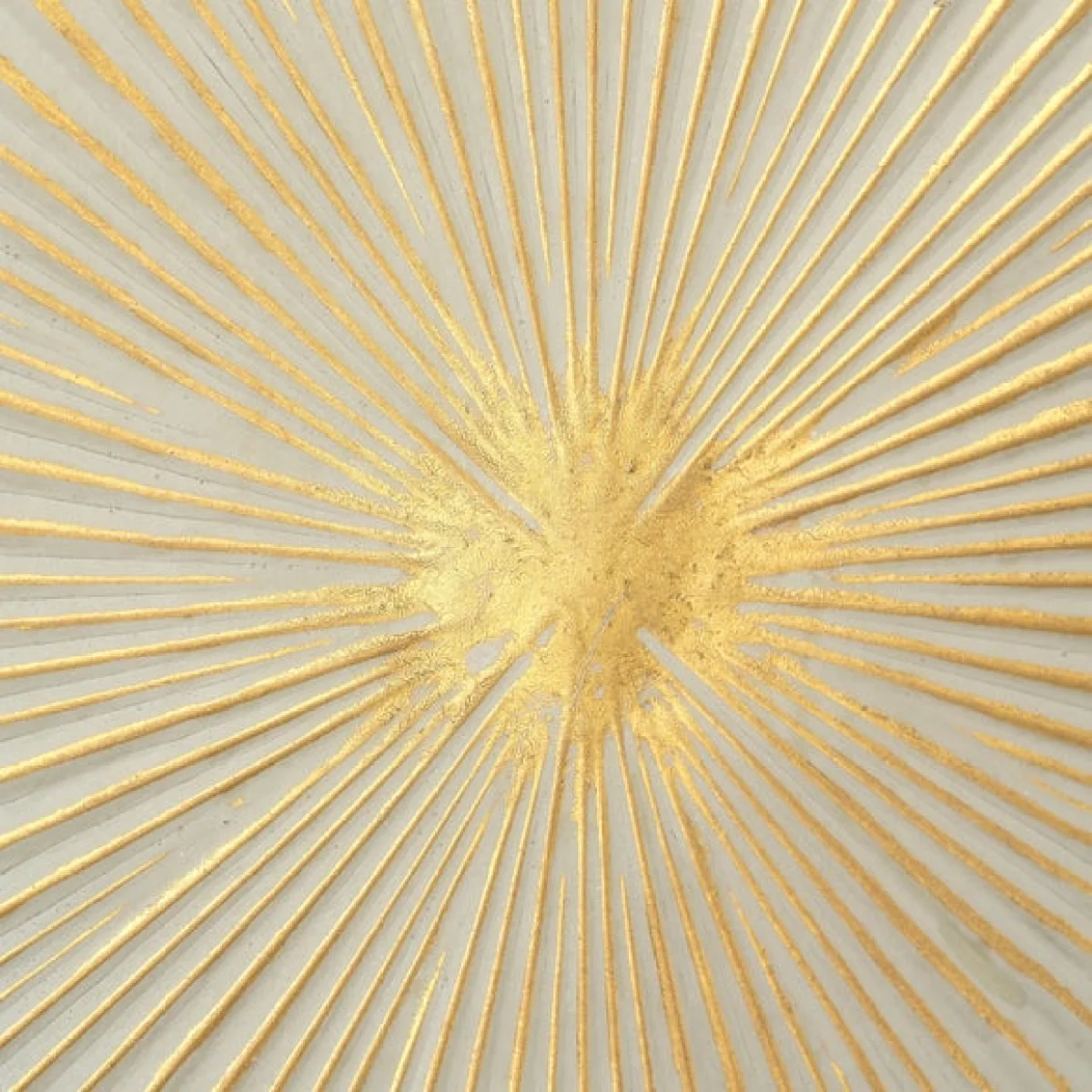 White and Gold Metal Sunburst Wall Art Gold – image 3