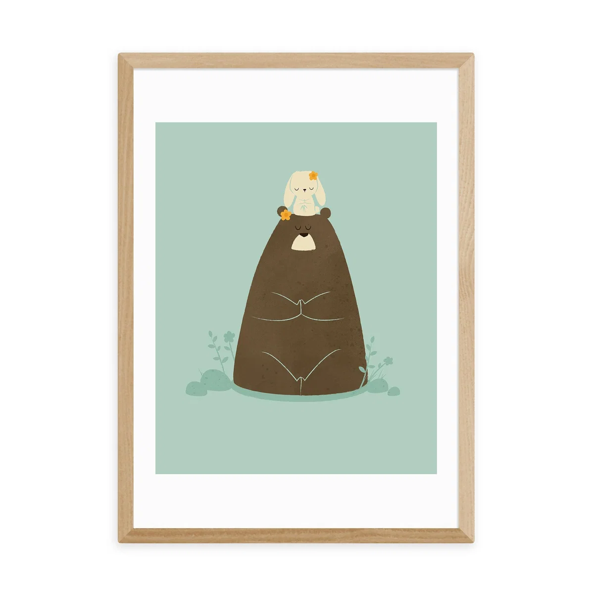 East End Prints Namaste Print Green – image 2