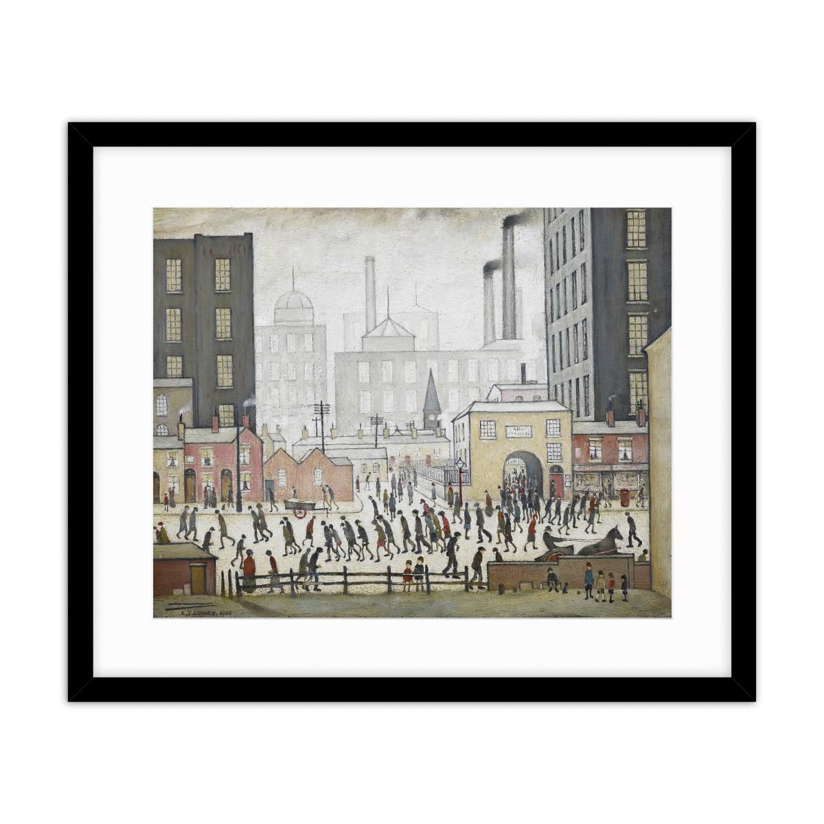 Coming From The Mill 1930 Lowry Framed Print MultiColoured – image 2