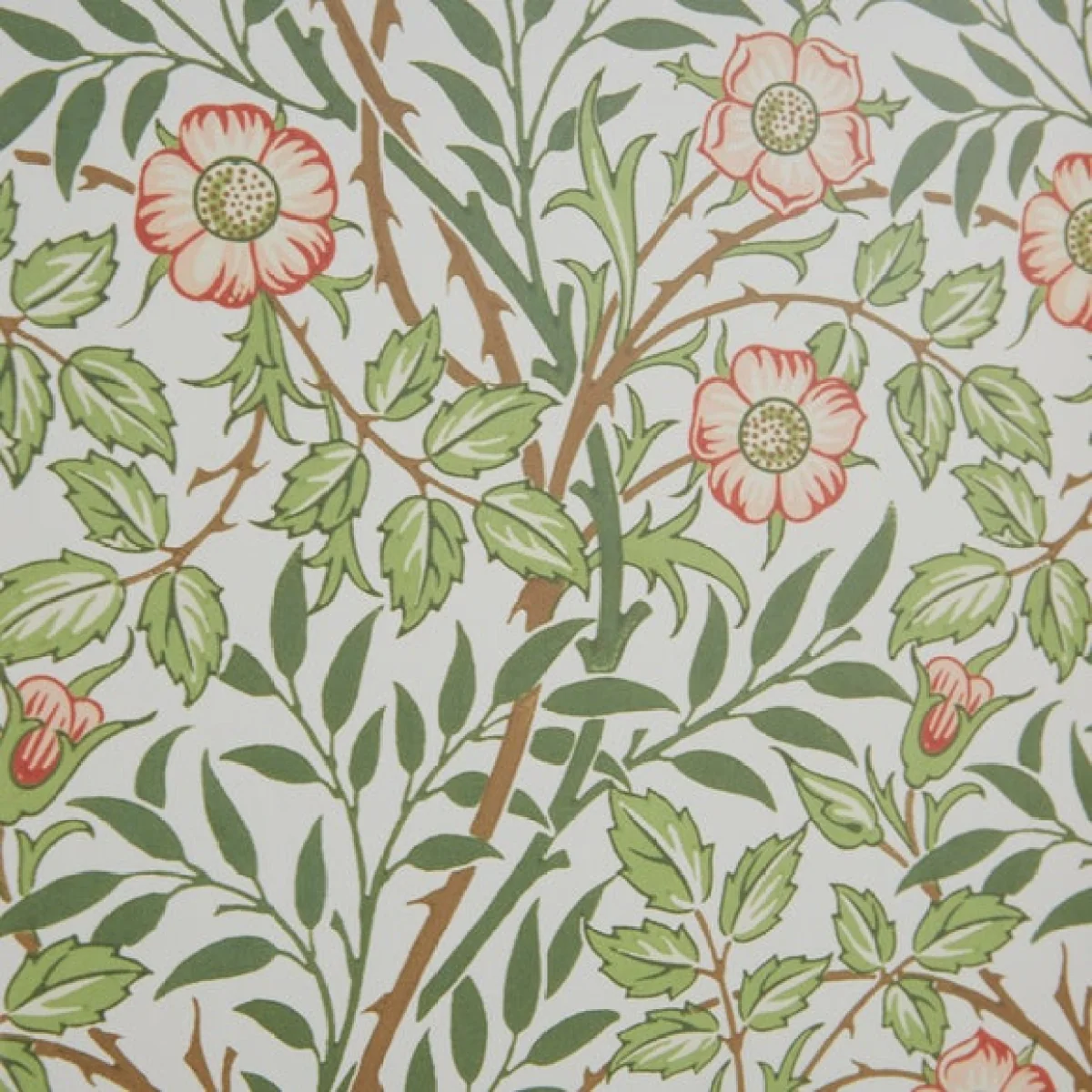 Sweet Briar by William Morris Framed Print Black – image 2