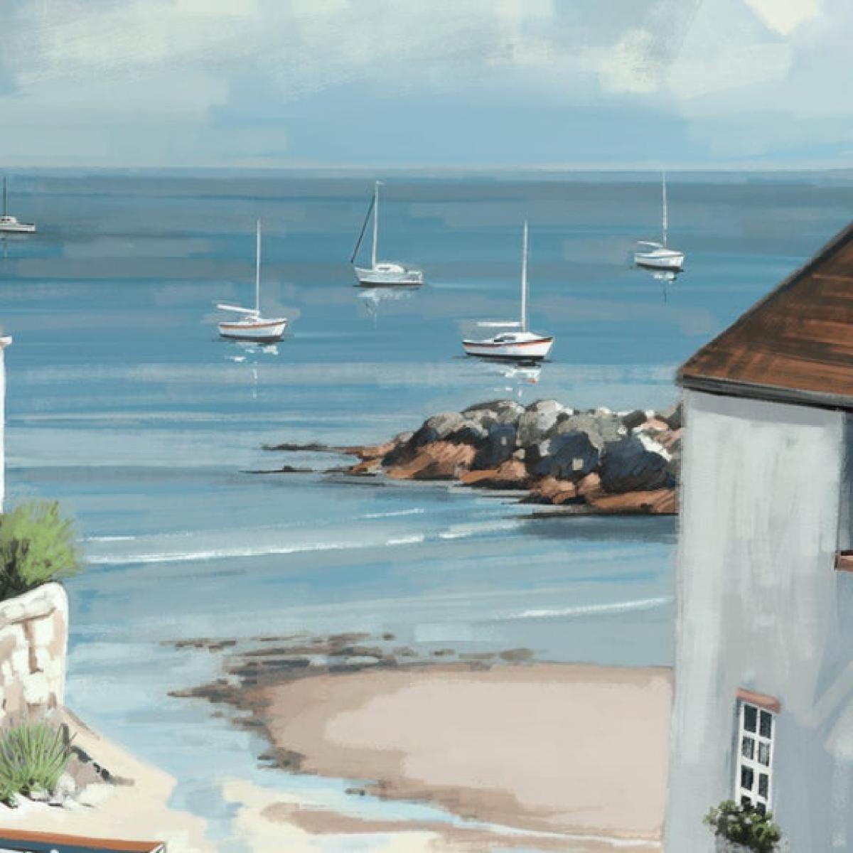 Cedar & Sage Calm Cove Framed Canvas – image 2