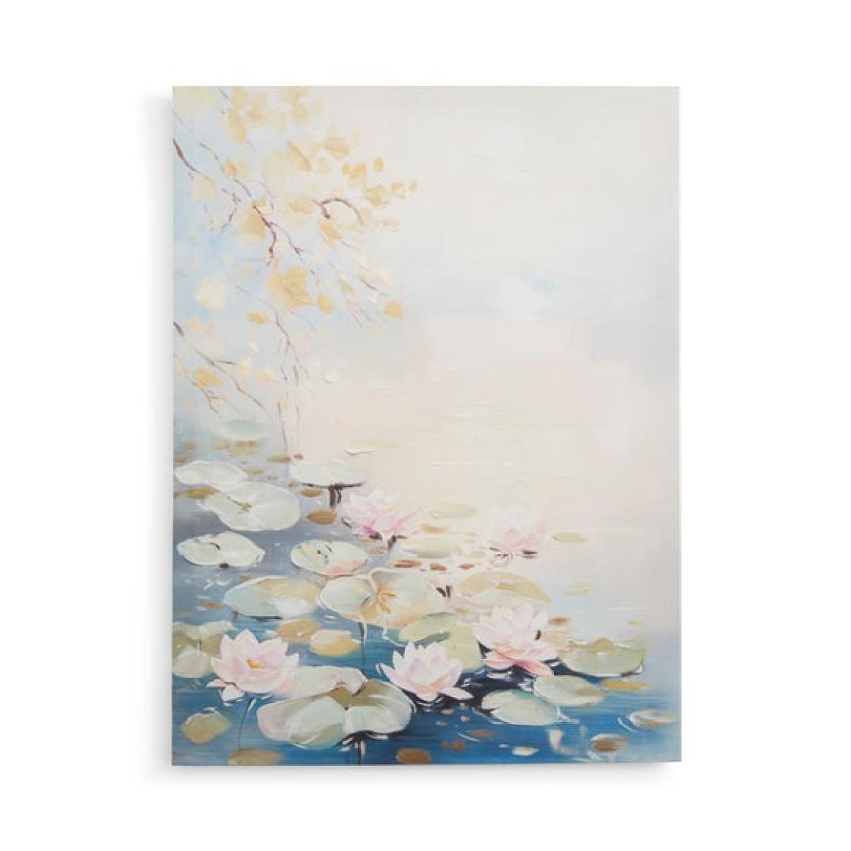 Water Lilies Hand Finished Canvas – image 3