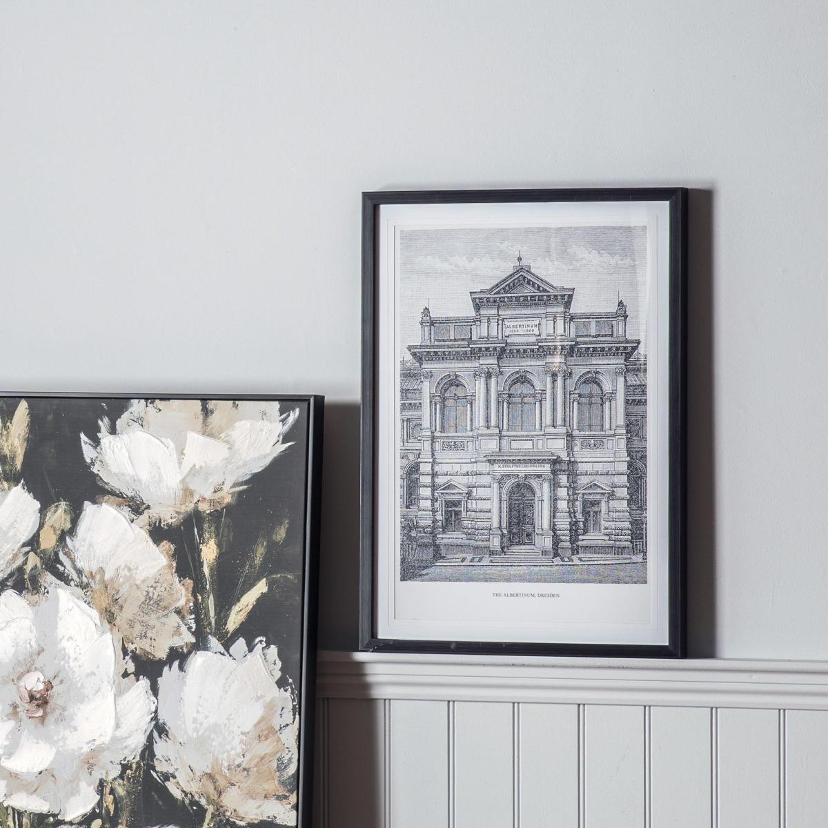 Glenford Vintage Illustration Framed Art Black and white – image 2