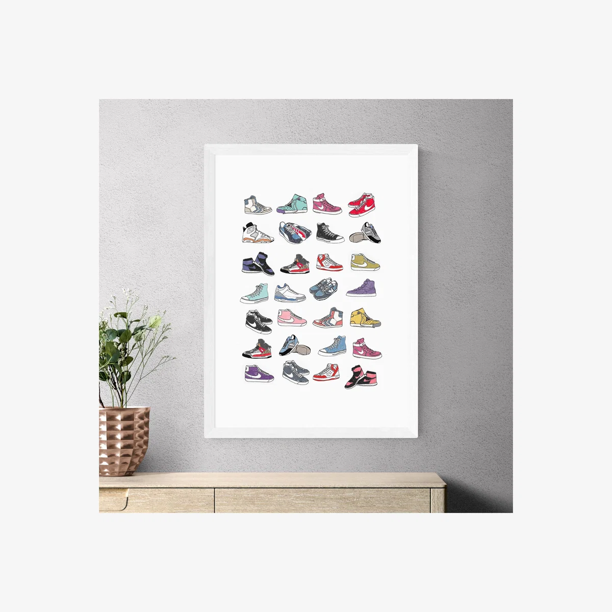 East End Prints Trainers Print by Hanna Melin – image 1