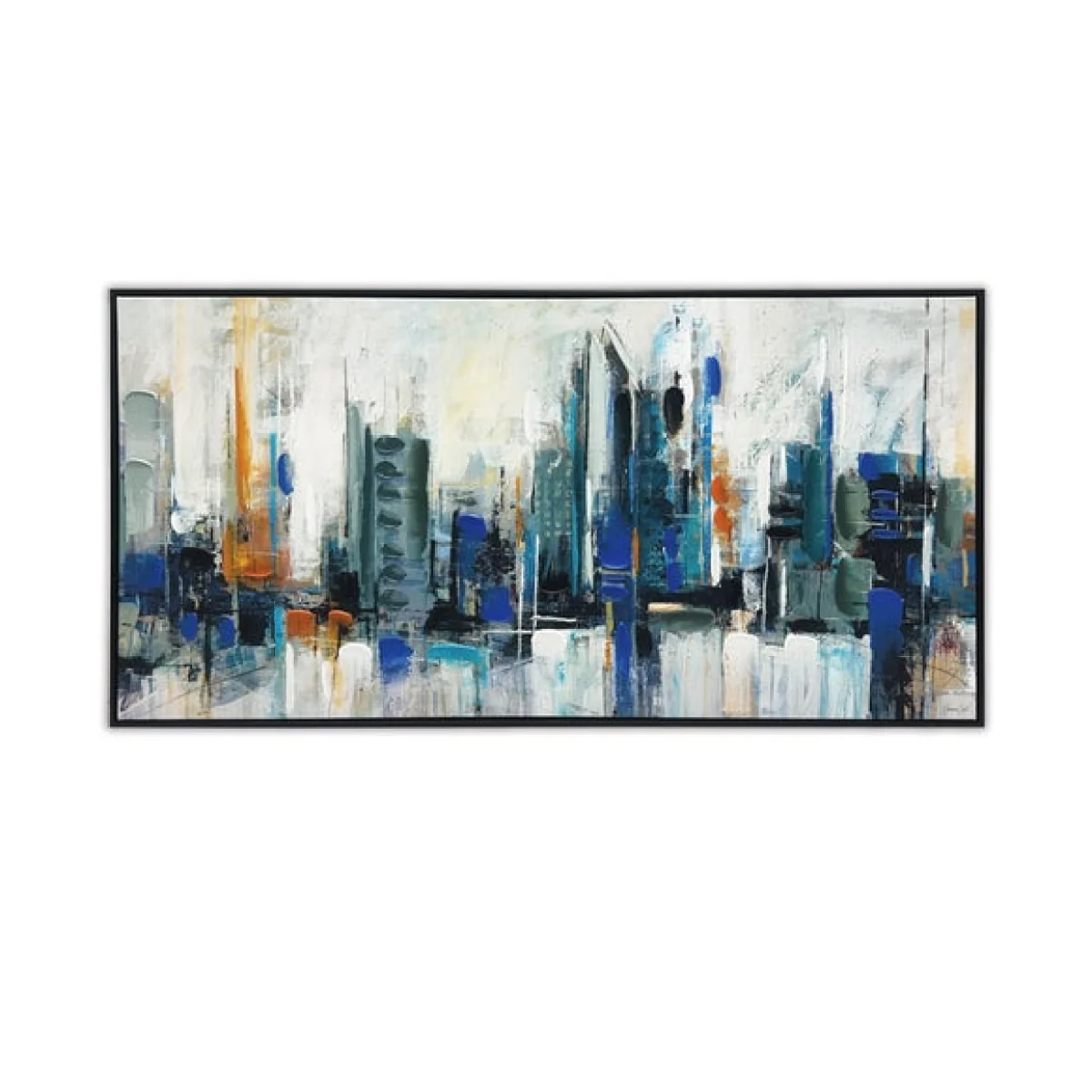 City Skyline by Joanne Last Framed Canvas – image 3