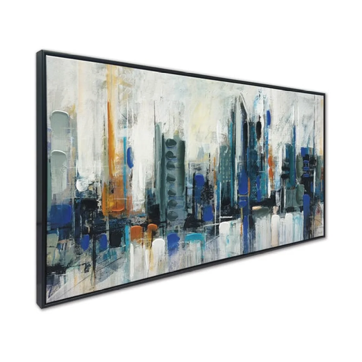 City Skyline by Joanne Last Framed Canvas – image 4