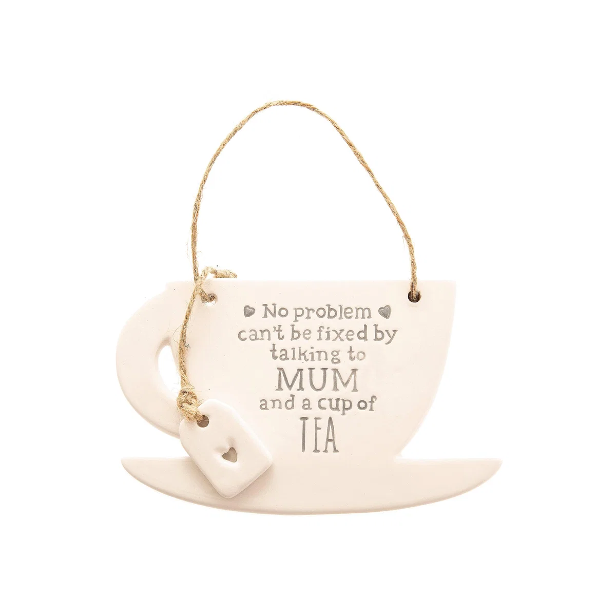 Mum Cup Shaped Hanging Plaque