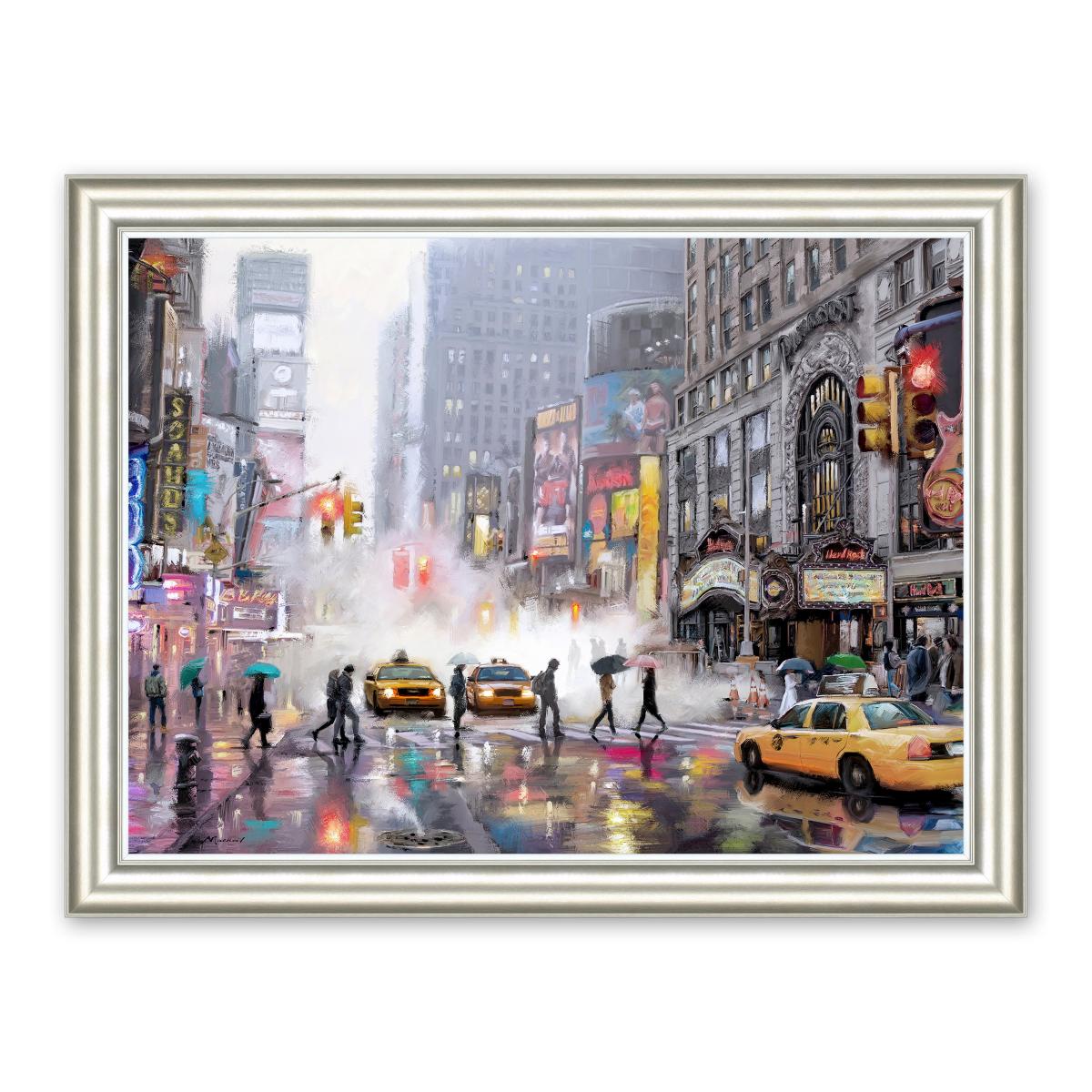 New York Hard Rock by Richard Macneil Framed Print MultiColoured – image 2