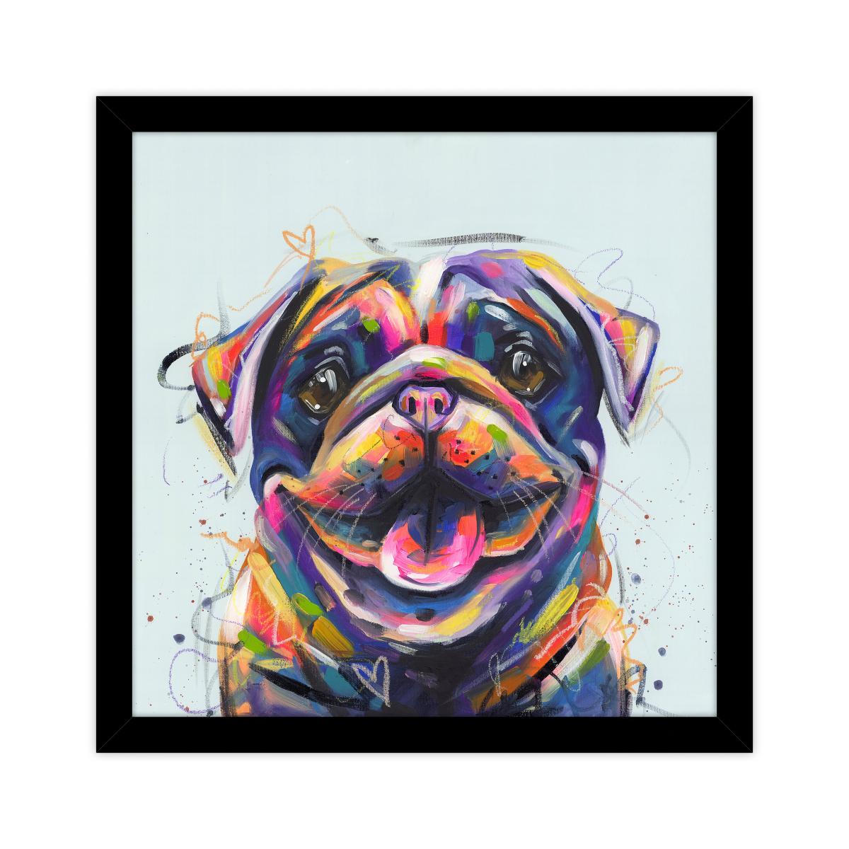 Pugzilla Pug Framed Print – image 2