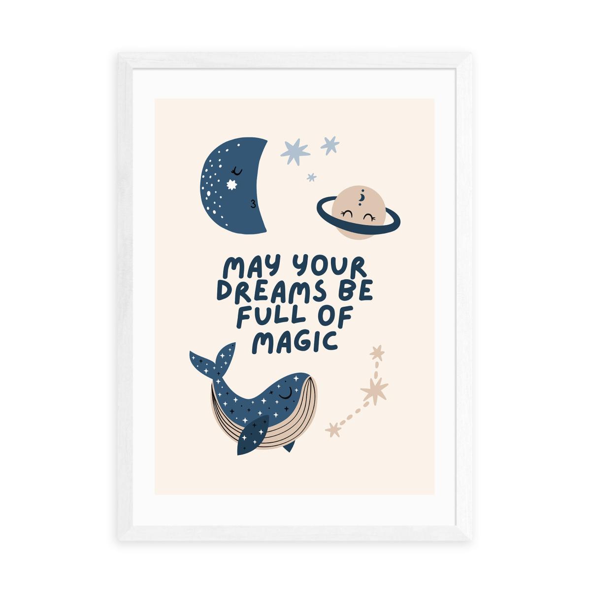 East End Prints May Your Dreams Be Full Of Magic Print Blue – image 2