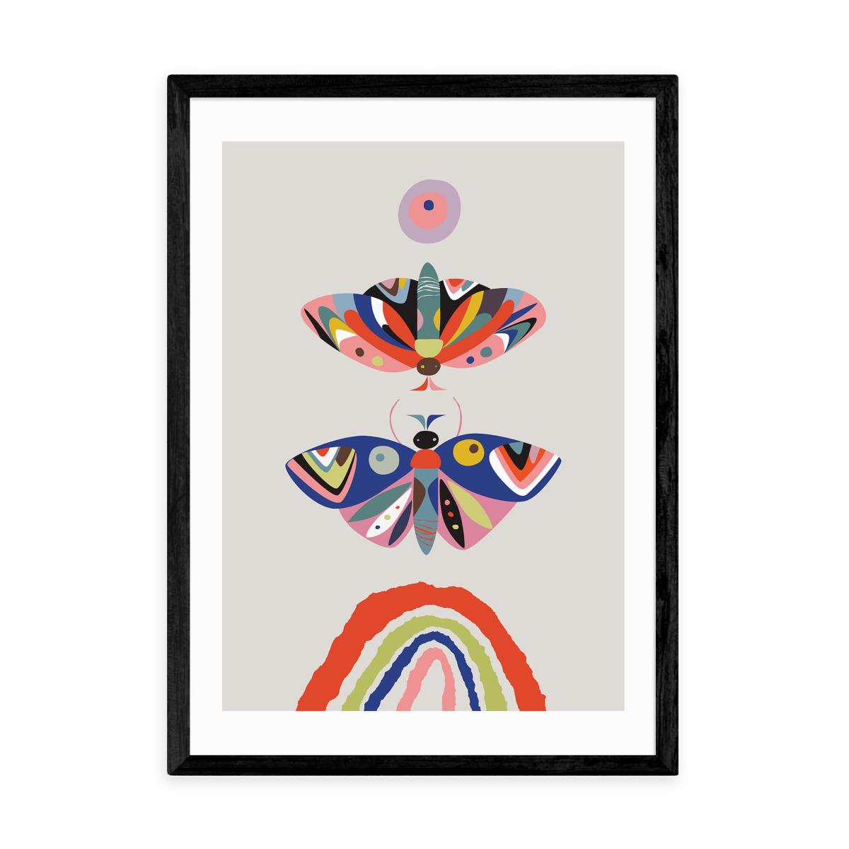 East End Prints Moth Print MultiColoured – image 2