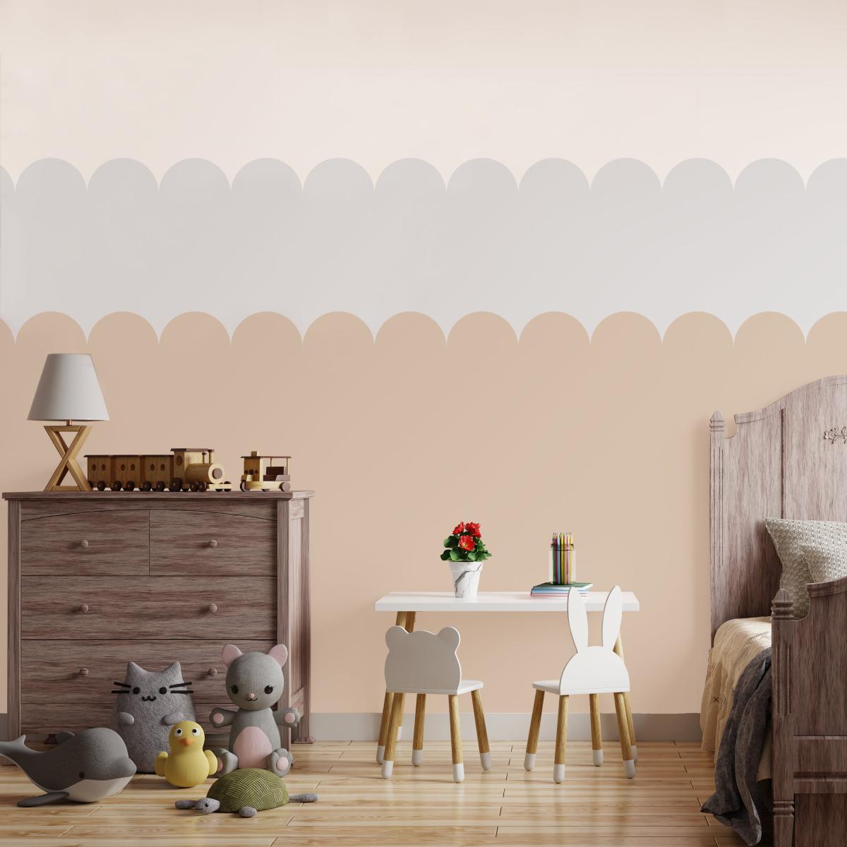 Scallop Natural Grey Mural Grey – image 2