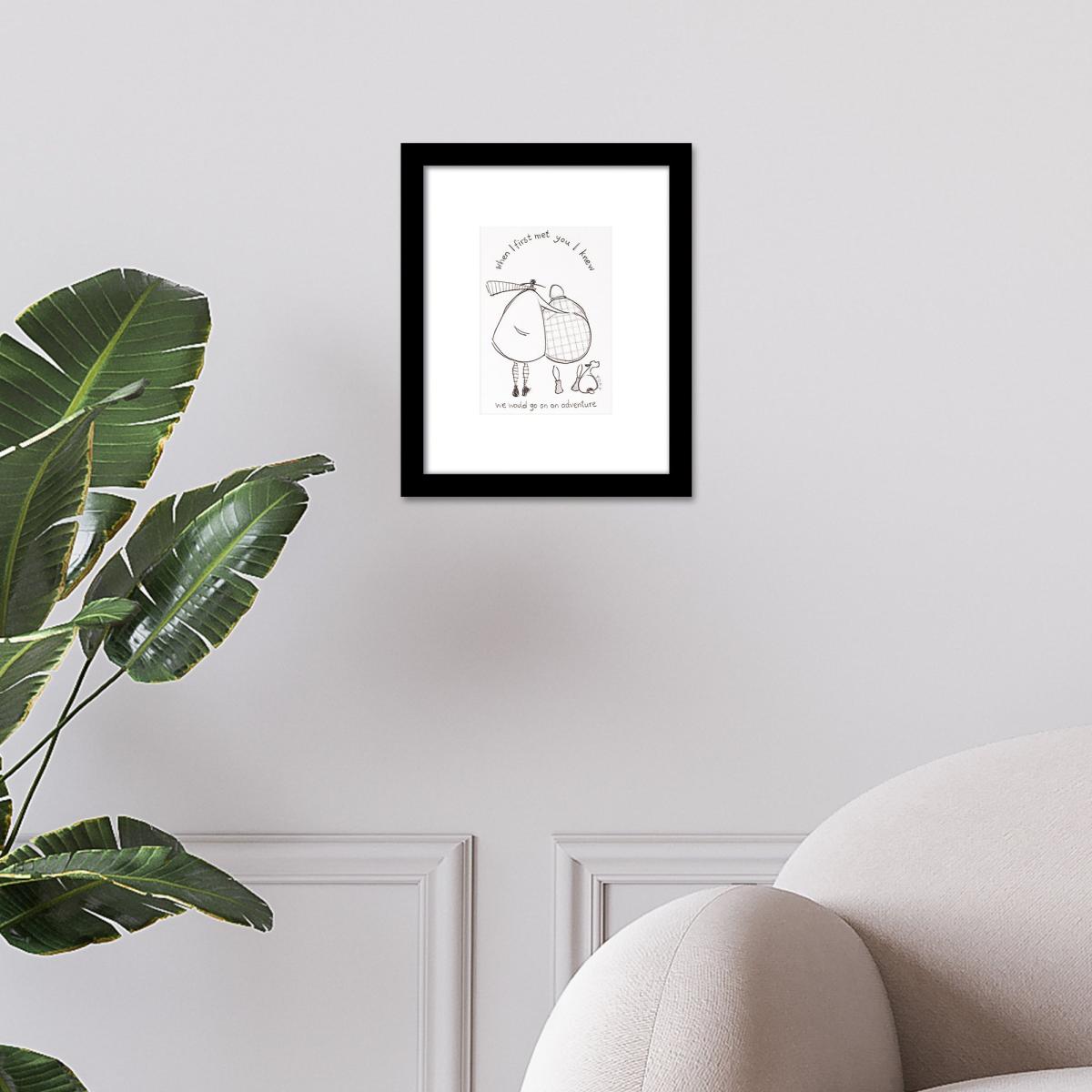 The Art Group When I First Met You Framed Print Black and white – image 1