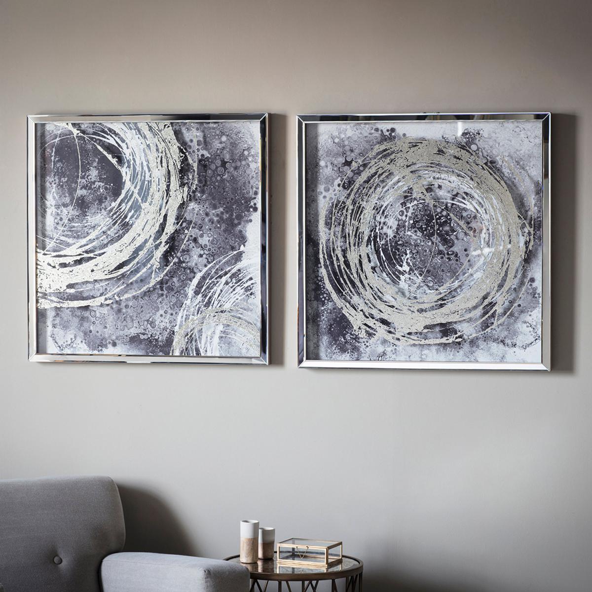Cyclone Framed Art 2 Grey – image 2