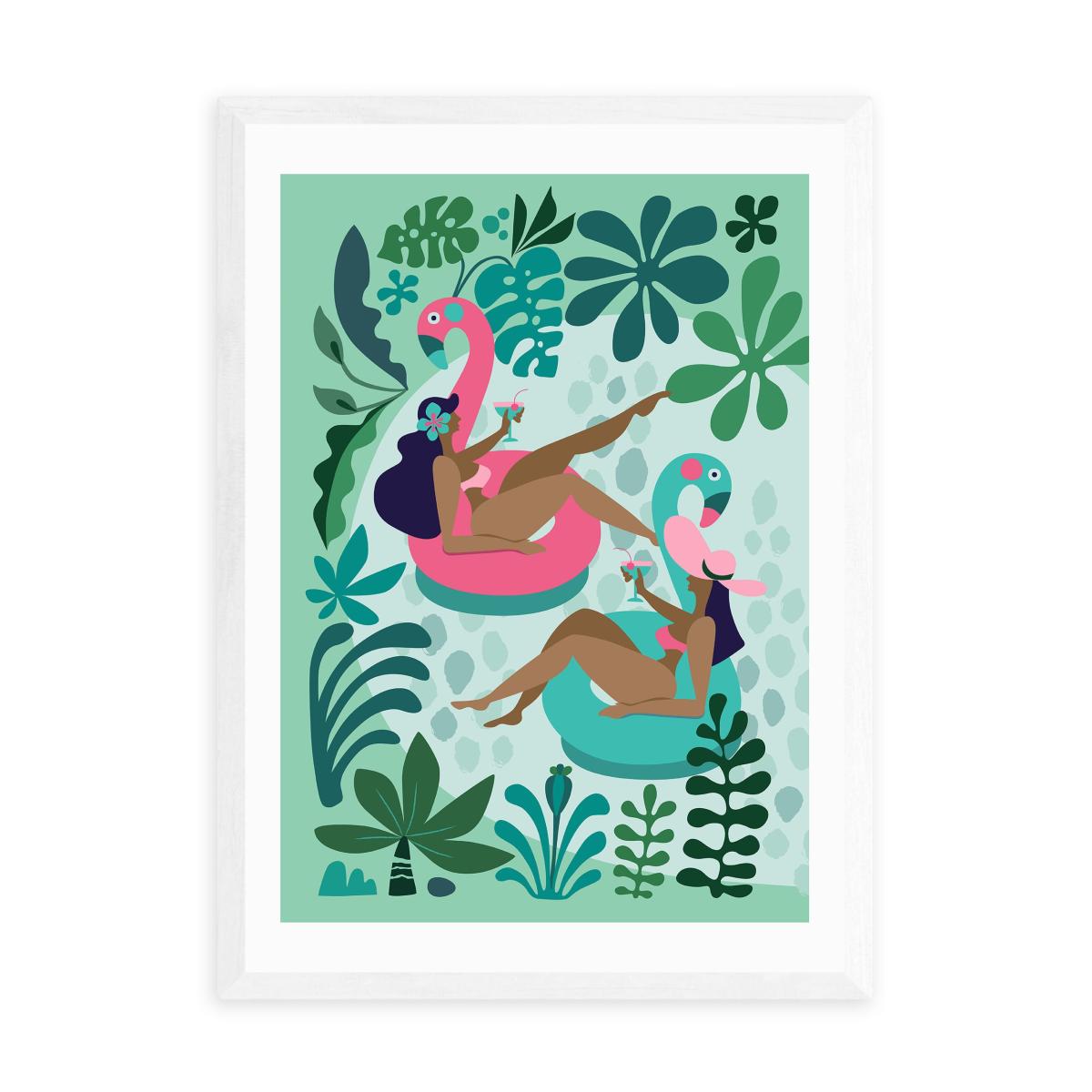 East End Prints Summer Girls Print Green – image 2
