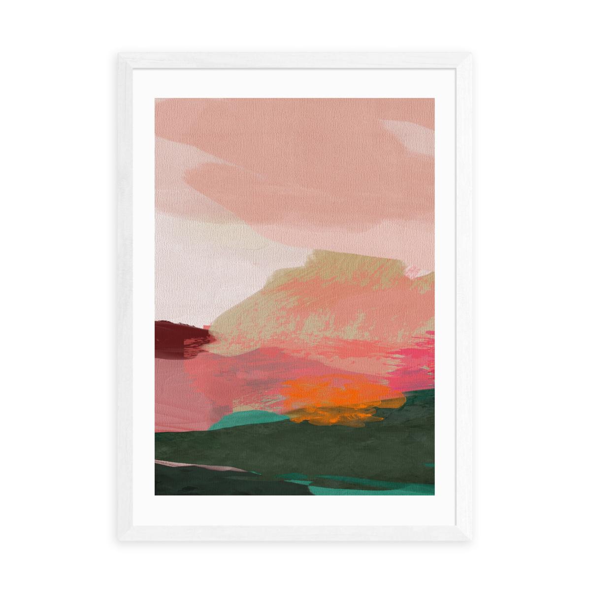 East End Prints Green & Pink Abstract I Framed Print Pink – image 2