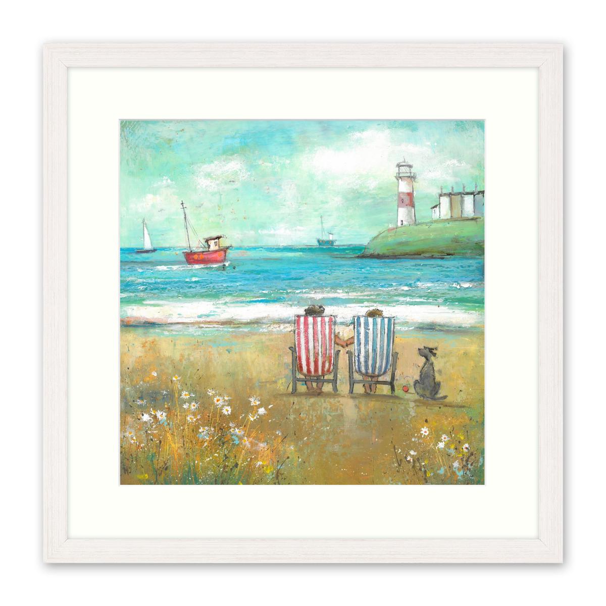 Together by Mark Lambert Framed Print Blue – image 2