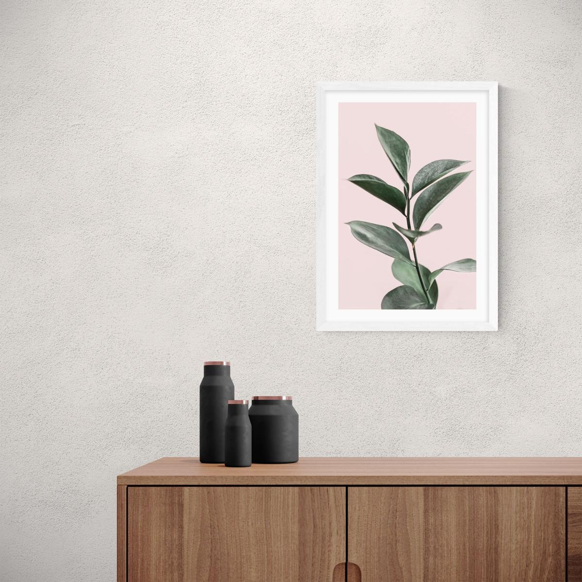 East End Prints Foliage Print Pink/Green – image 1