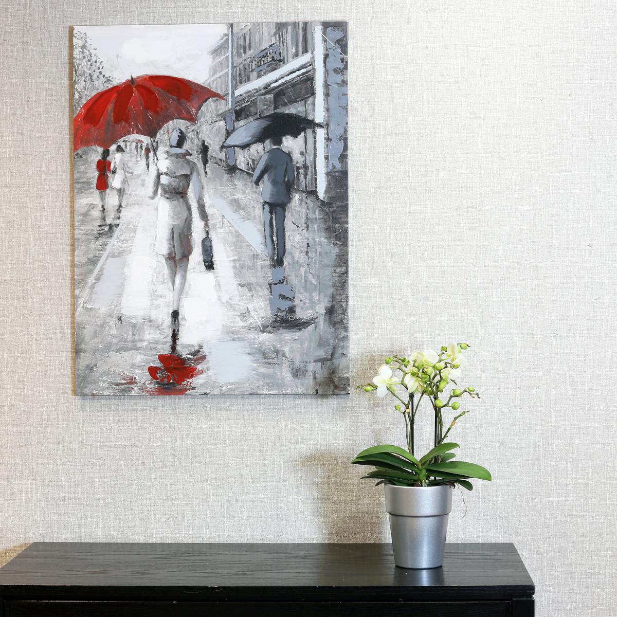Rainy Street Canvas MultiColoured – image 2