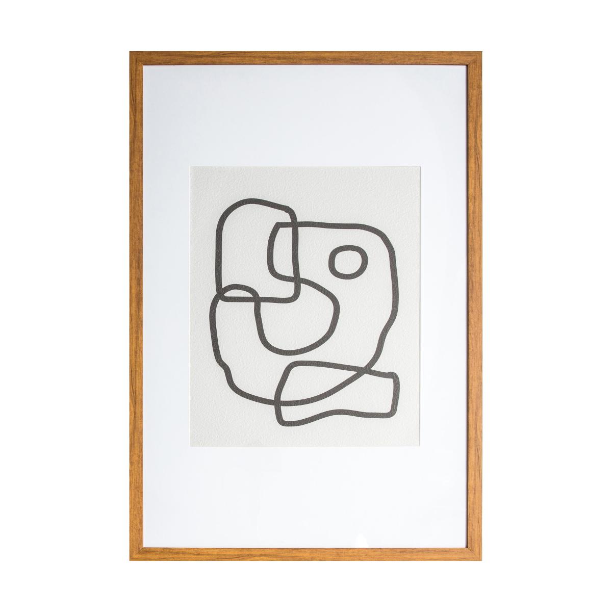 Eleanor Line Drawing Framed Art Natural – image 2