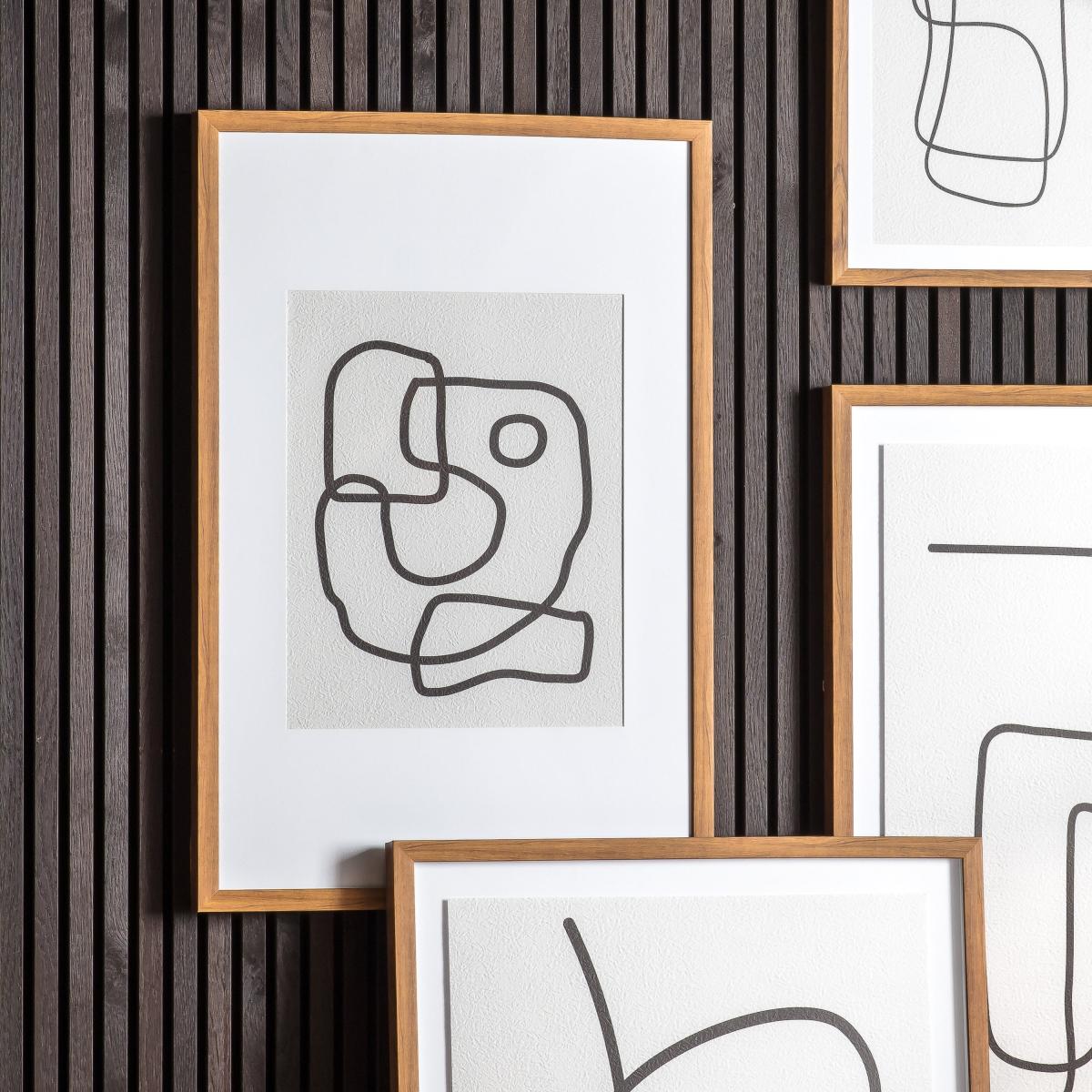 Eleanor Line Drawing Framed Art Natural – image 1