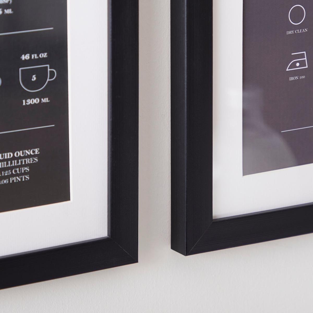 Set of 2 Laundry Room Prints 30x40cm Black – image 2
