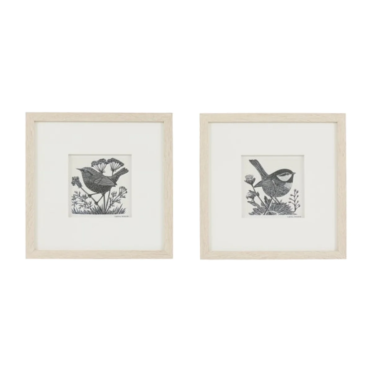 Cedar and Sage Set of 2 Winged Typography Framed Wall Art – image 1