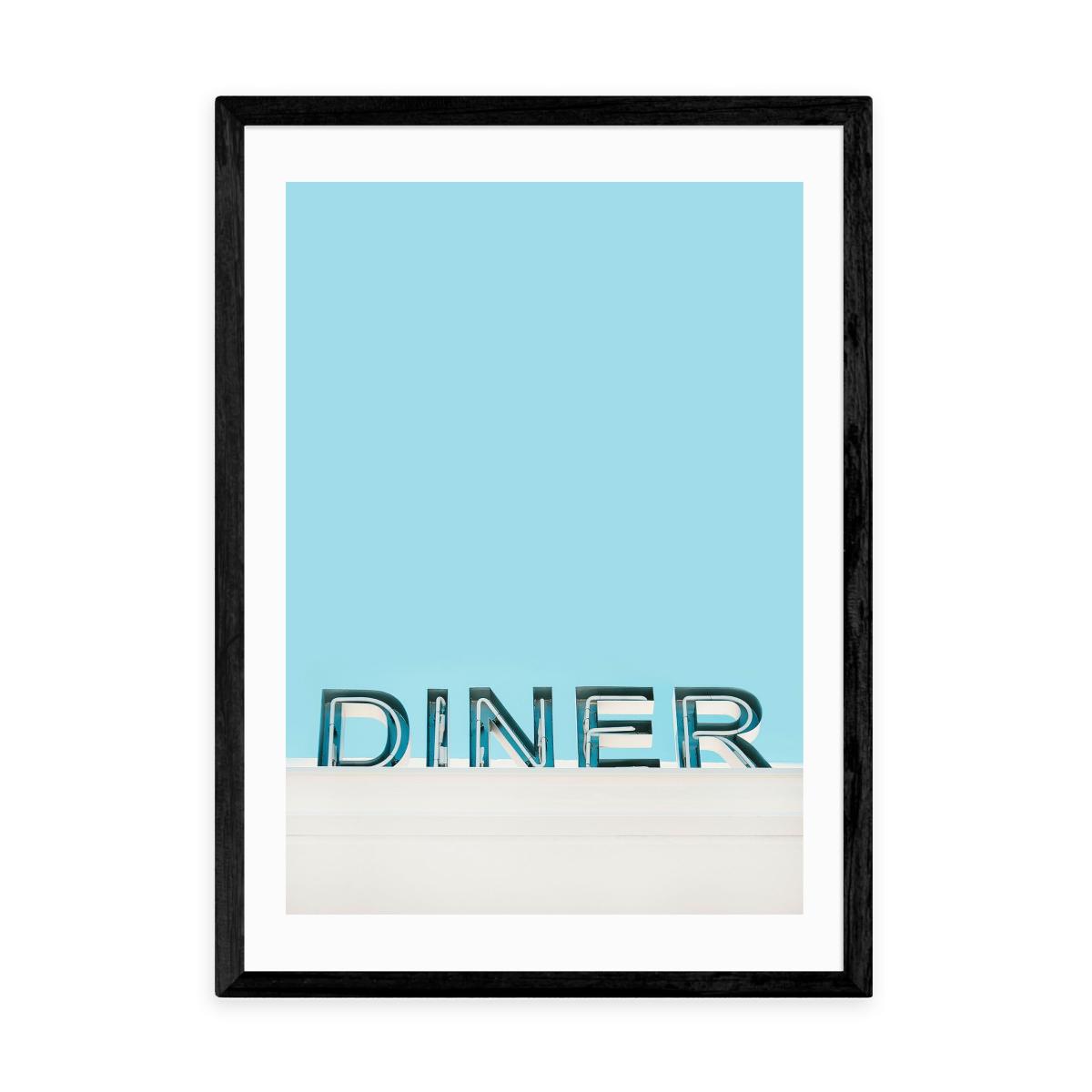 East End Prints Diner Print Blue – image 2
