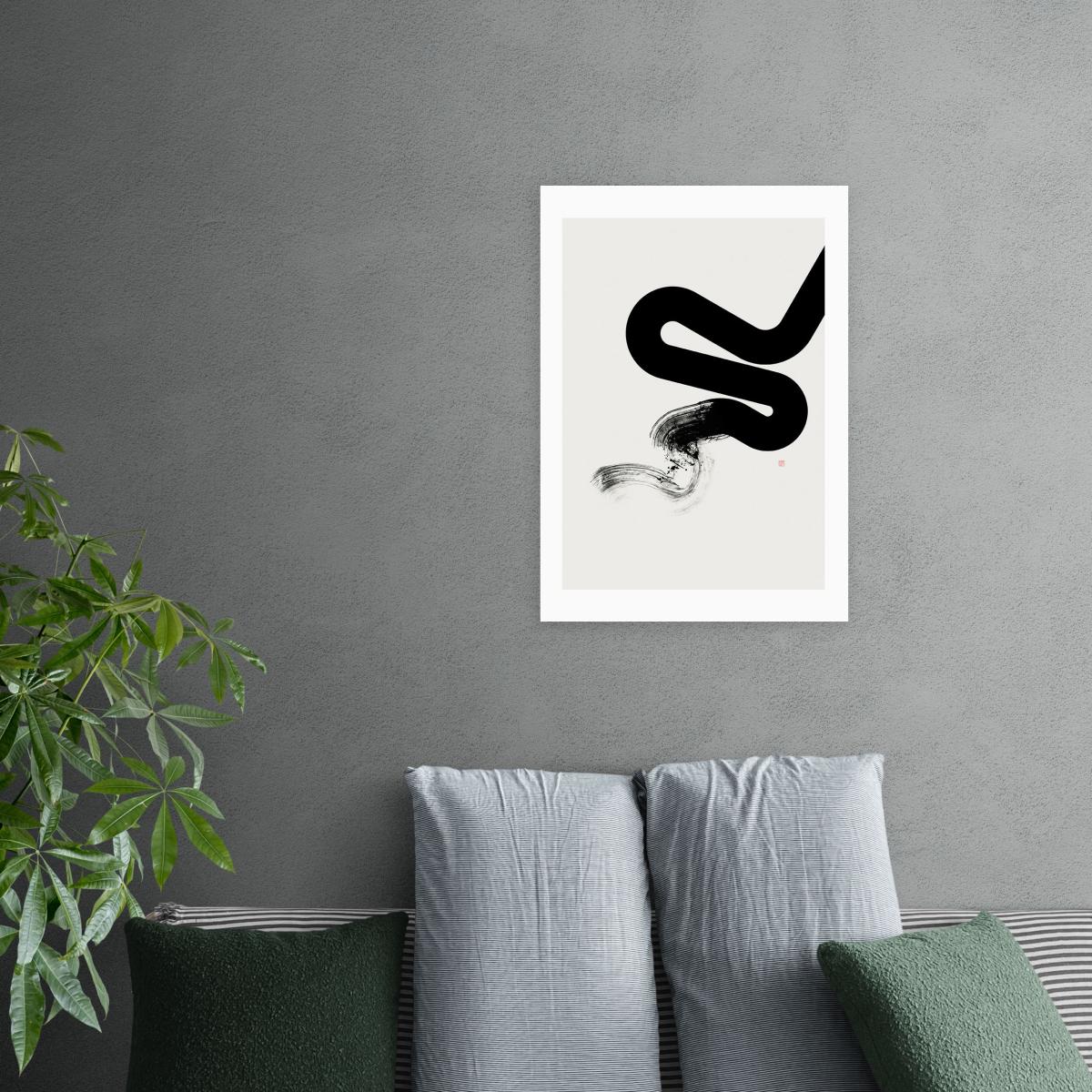 East End Prints The Race Print Black and white – image 1